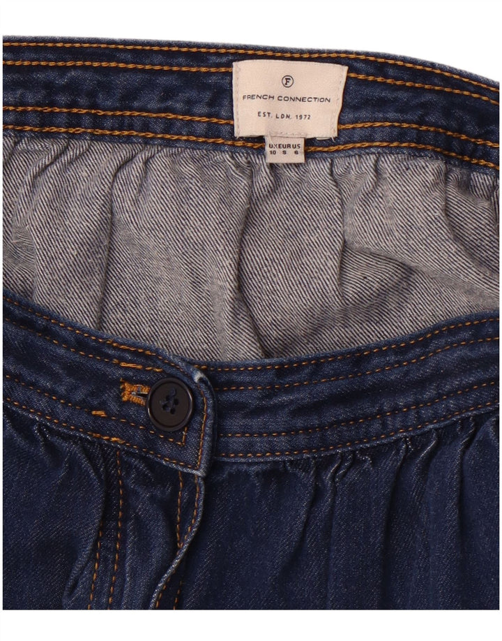FRANSK FORBINDELSE Dame denimnederdel UK 10 Small W26 Blue