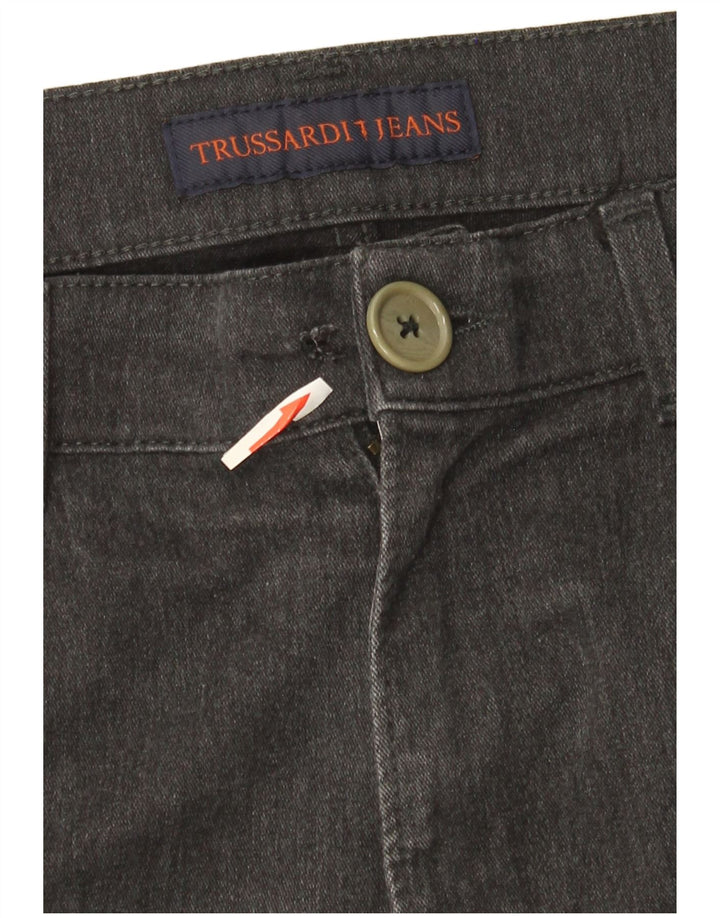 Trussardi Straight Jeans til mænd W37 L31 Grå bomuld