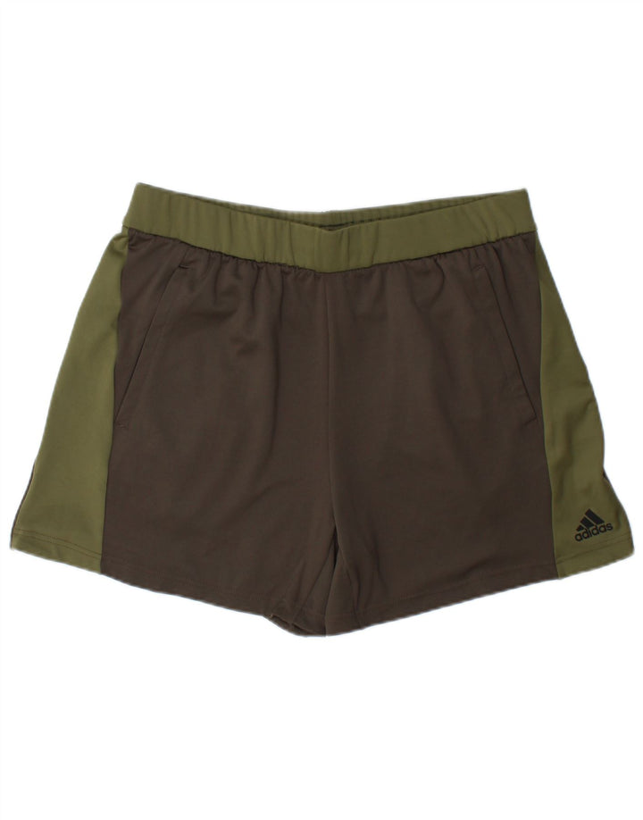 Adidas Sportsshorts til mænd Large Green Colourblock Polyester