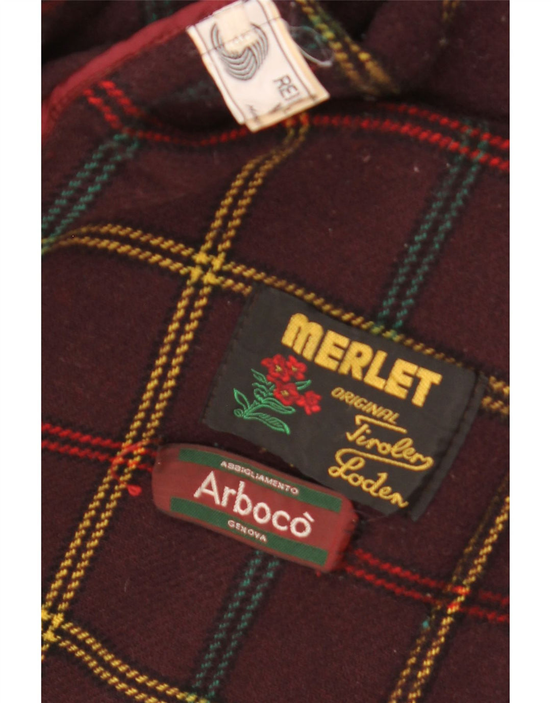 Merlet Herre Hooded Duffel Coat EU 46 Small Burgundy Virgin Wool