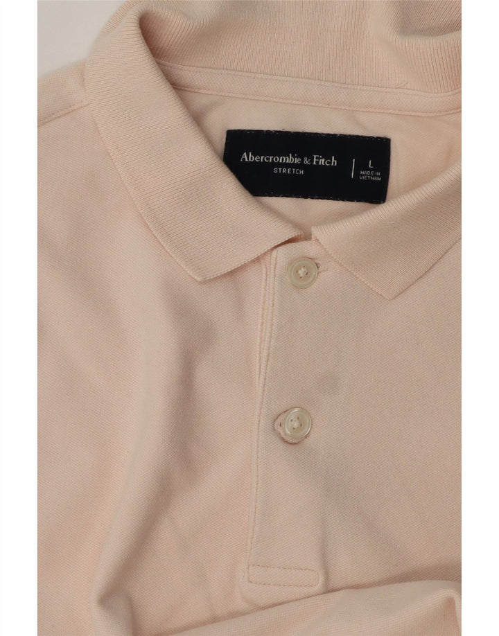 ABERCROMBIE & FITCH Poloshirt til mænd, stor pink