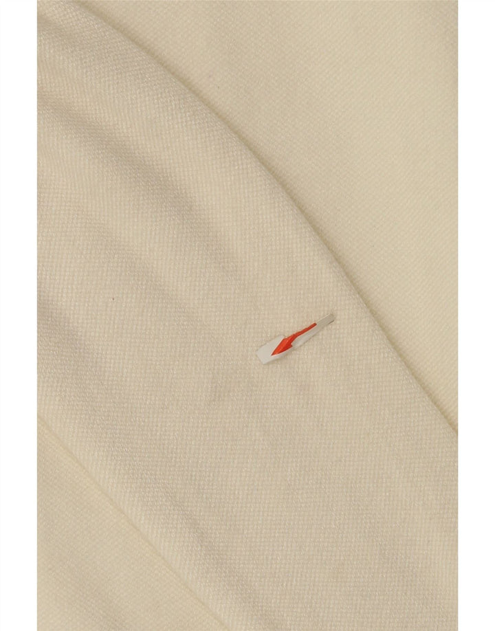 Zara Dame Cardigan Sweater UK 12 Medium White Viscose