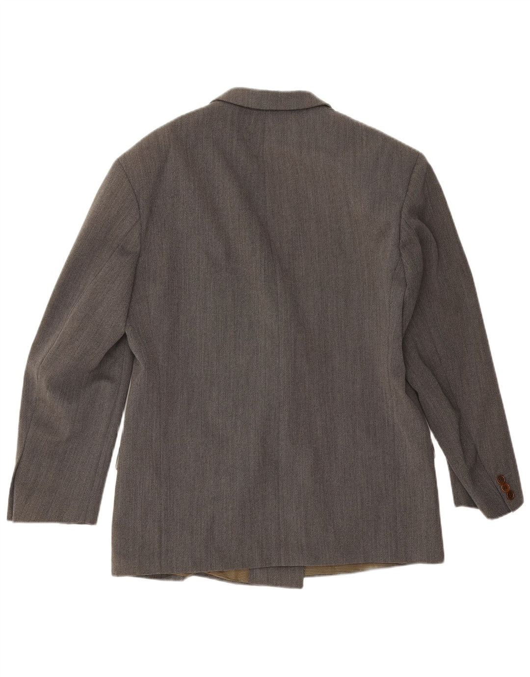 Vintage herre dobbeltradet blazerjakke IT 50 Stor grå uld