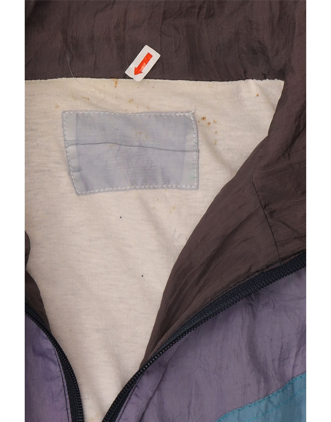 VINTAGE Træningsdragt til mænd Topjakke XL Grå Colourblock