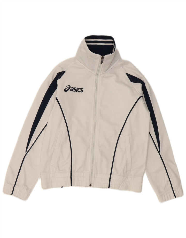 Asics Boys Grafisk træningsdragt Topjakke 7-8 år Hvid Colourblock