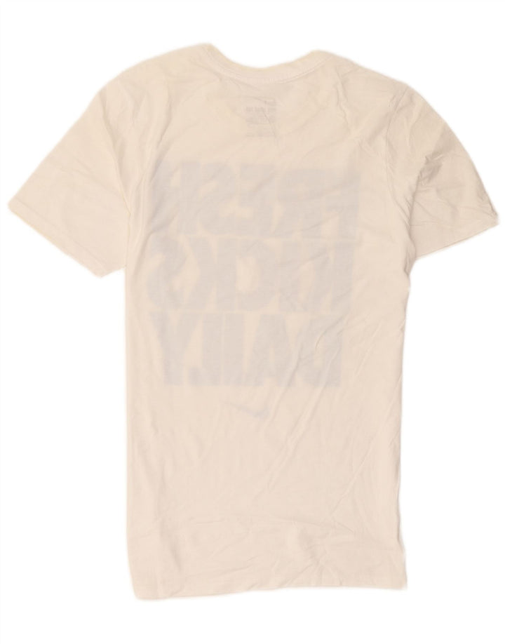 Nike Herre Athletic Cut Grafisk T-Shirt Top Lille Hvid