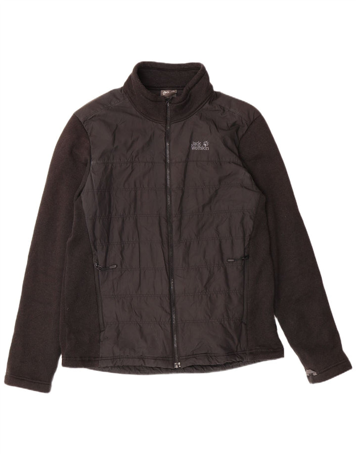JACK WOLFSKIN Fleecejakke til mænd UK 44/46 XL Sort Polyester