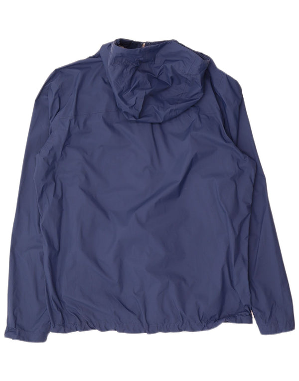 The North Face Regnjakke med hætte til mænd UK 38 Medium Navy Blue Nylon