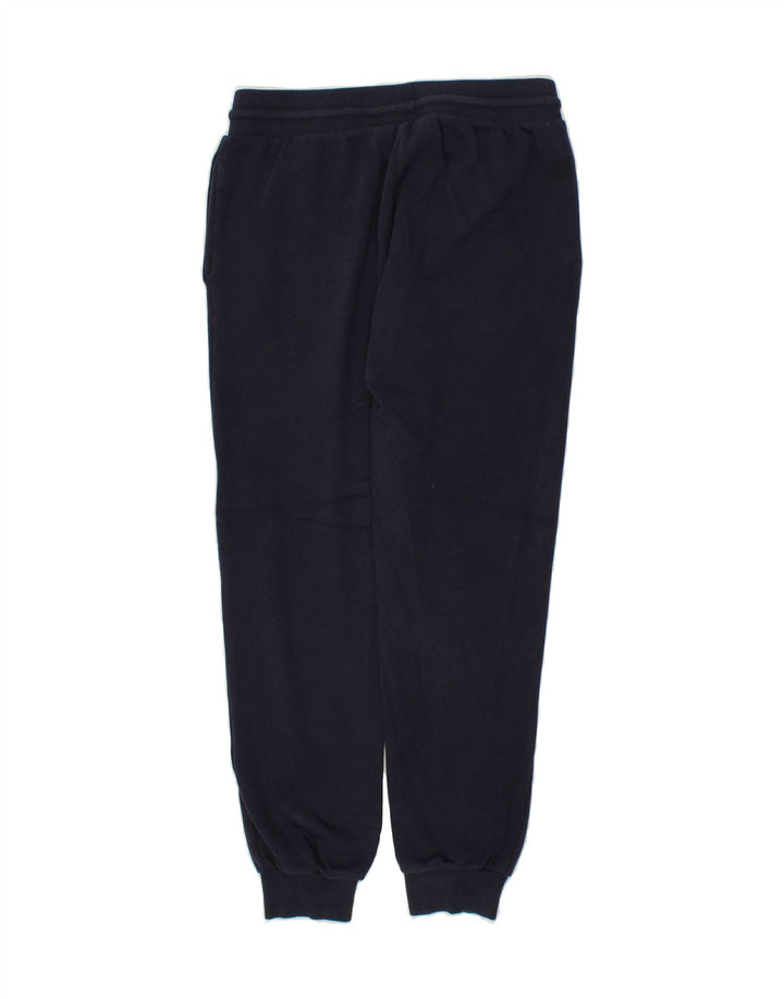 JACK & JONES Mens Graphic Tracksuit Trousers Joggers Small Navy Blue Vintage Jack & Jones and Second-Hand Jack & Jones from Messina Hembry 