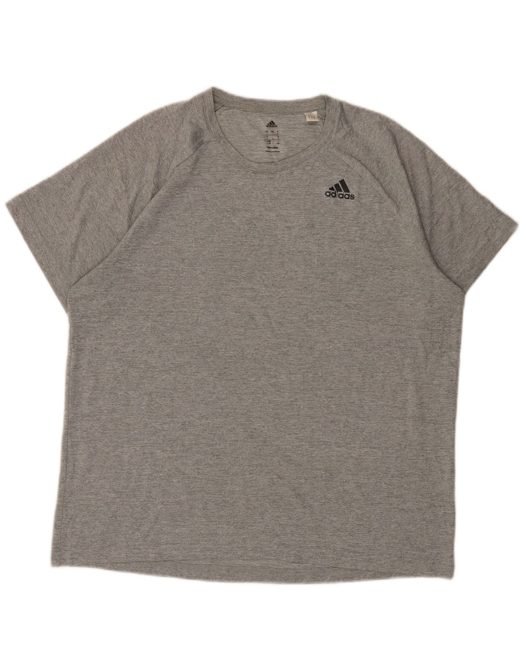 ADIDAS Herre Climalite T-Shirt Top Stor Grå Flecked