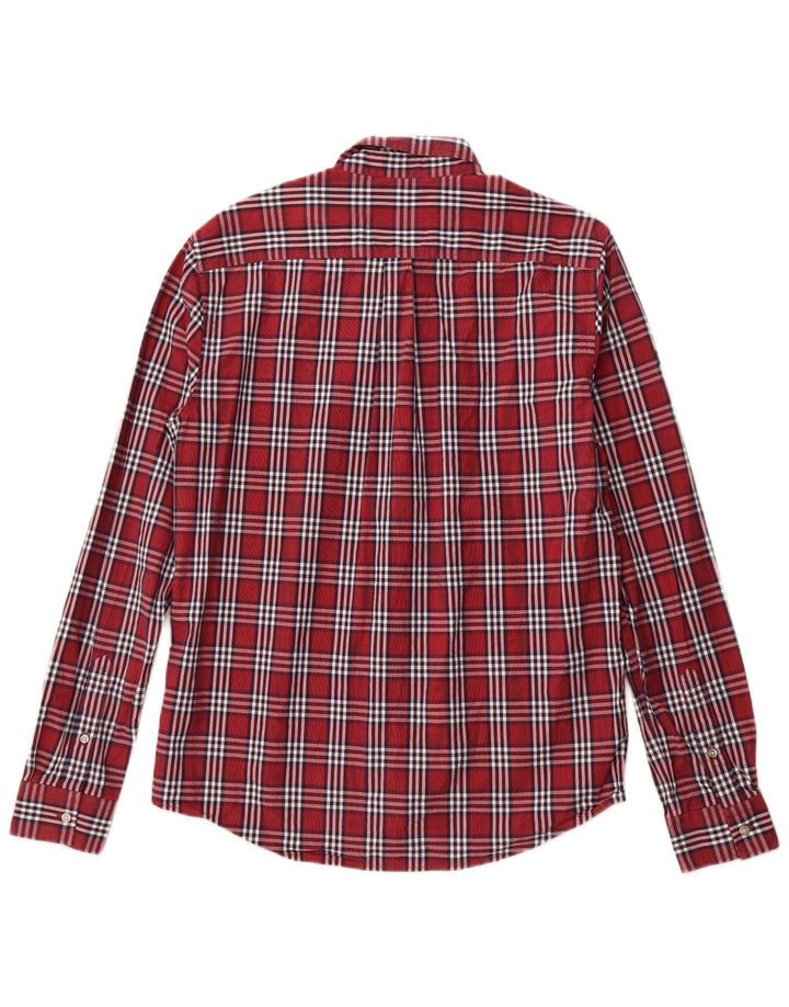 SUPERDRY Herre Regular Fit Skjorte Stor Bourgogne ternet bomuld