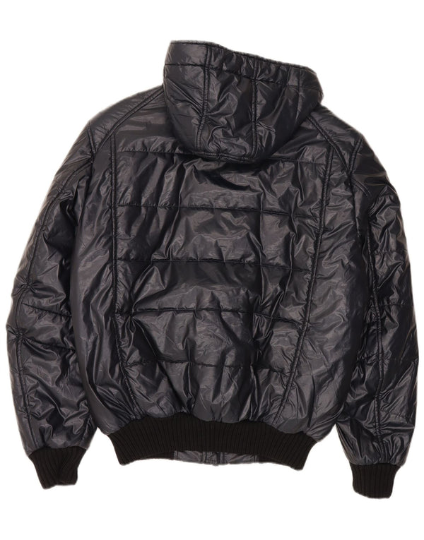 Refrigiwear Herre Hooded Bomber Polstret Jakke IT 50 Large Navy Blue Modern