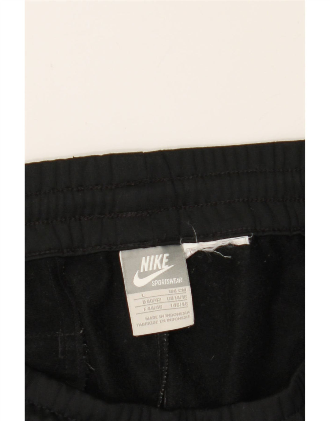 NIKE Womens Tracksuit Trousers UK 14/16 Large  Black Vintage Nike and Second-Hand Nike from Messina Hembry 
