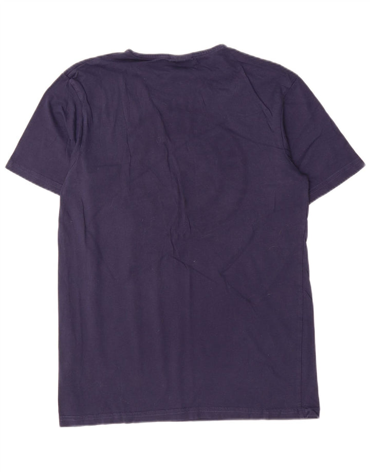 Ellesse Herre Regular Graphic T-Shirt Top Lille marineblå bomuld