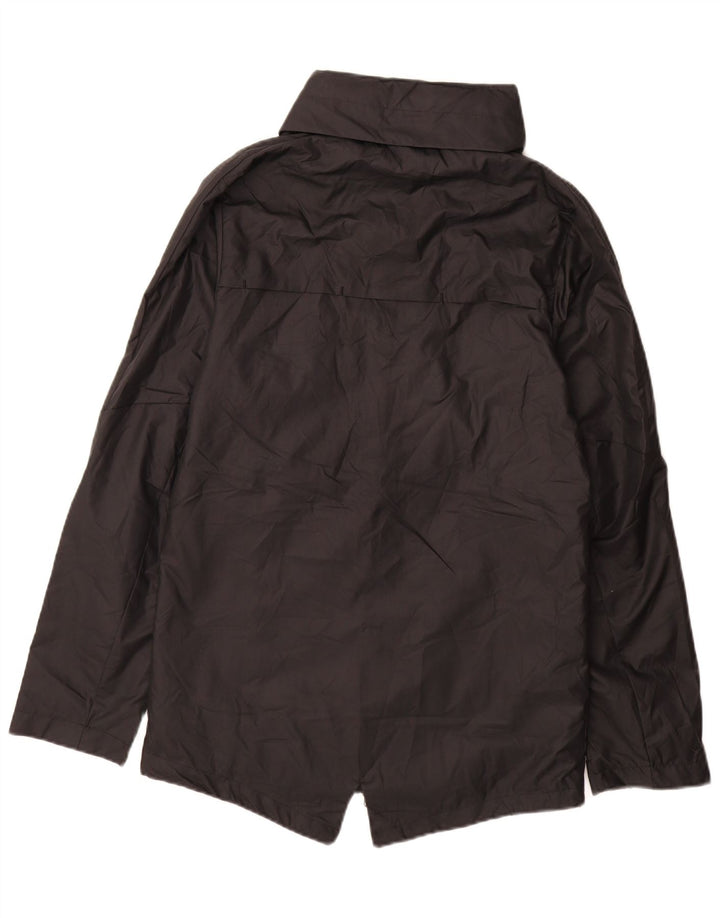 NIKE Mens Hooded Rain Jacket UK 36 Small Black Polyester
