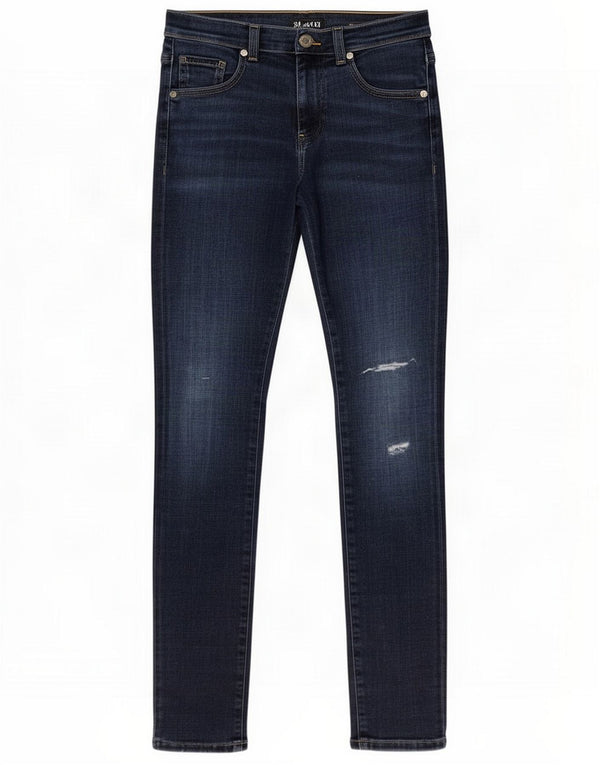 Guess Girls Distressed Skinny Jeans 11-12 år W24 L28 Blue Cotton
