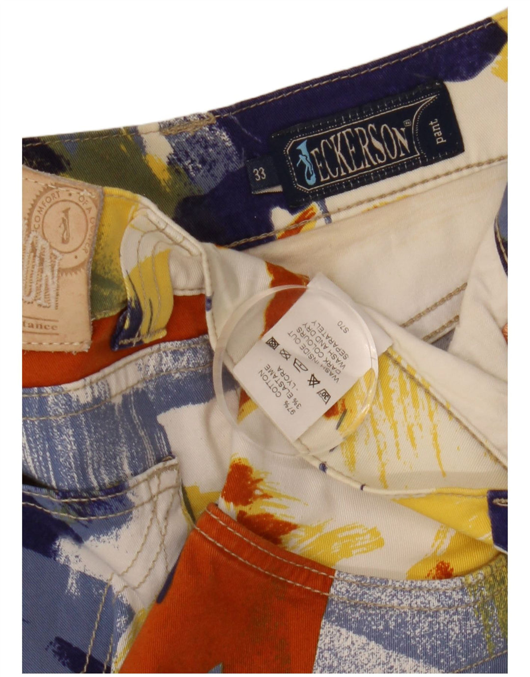 Jeckerson Bermuda Shorts til kvinder W33 Medium Flerfarvet Tie Dye Bomuld