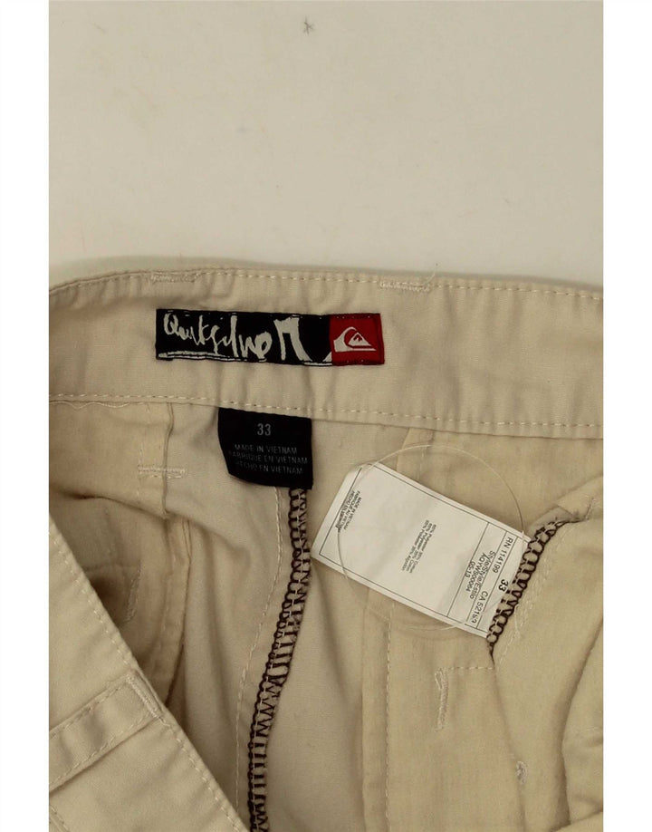 Vintage Chino Shorts til mænd W33 Medium Beige Polyester