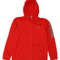 PUMA Mens Graphic Zip Hoodie Sweater Small Red Polyester Vintage Puma and Second-Hand Puma from Messina Hembry 