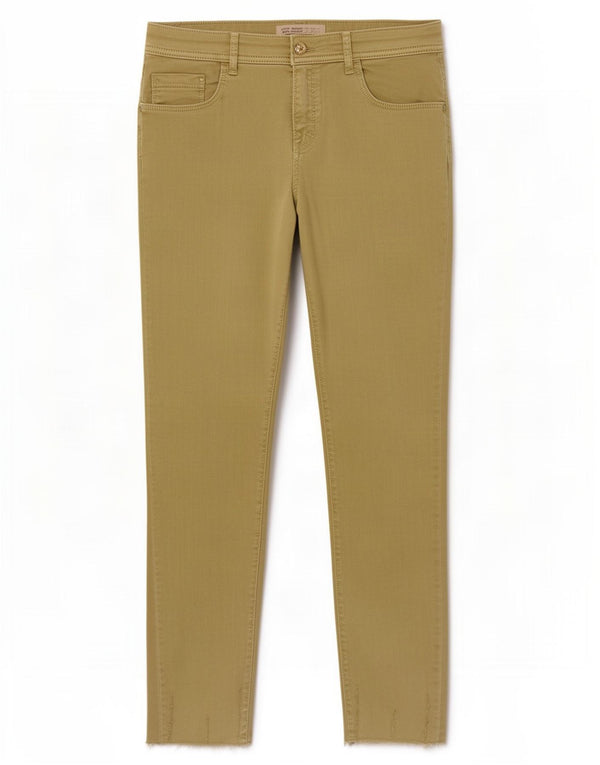Zara Dame Skinny Cropped Jeans EU 44 XL W34 L26 Grøn