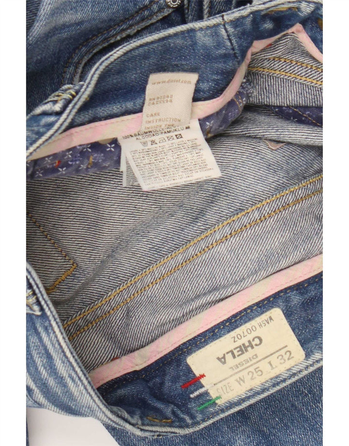 Diesel Dame Chela Slim Jeans W25 L32 Blå Bomuld