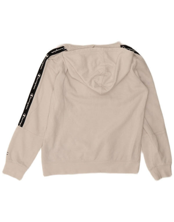 Champion drenge grafisk hættetrøje 13-14 år XL Hvid Colourblock Bomuld