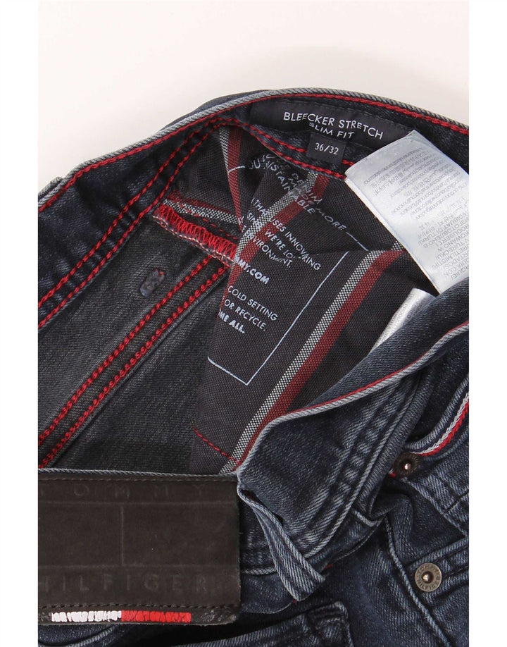 Tommy Hilfiger Herre Bleecker Slim Jeans W36 L32 Blå Bomuld