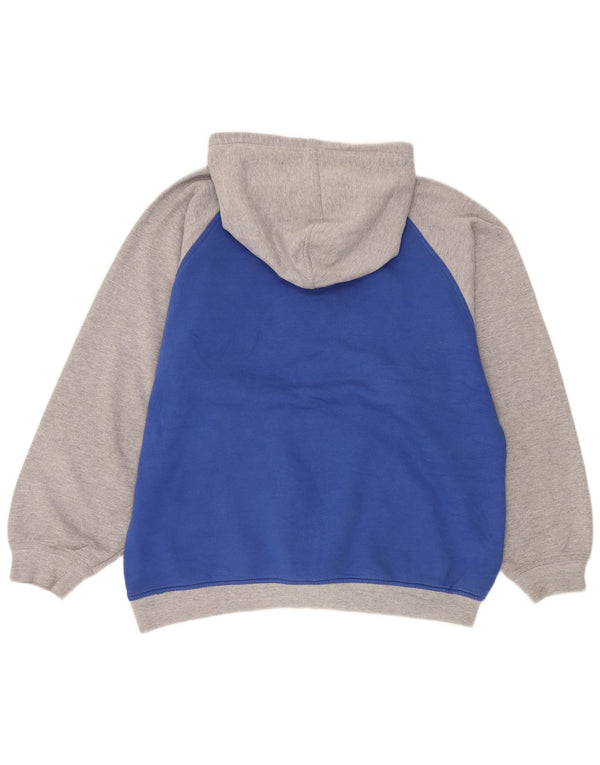 And1 Herre grafisk hættetrøje Jumper Large Blue Colourblock Bomuld