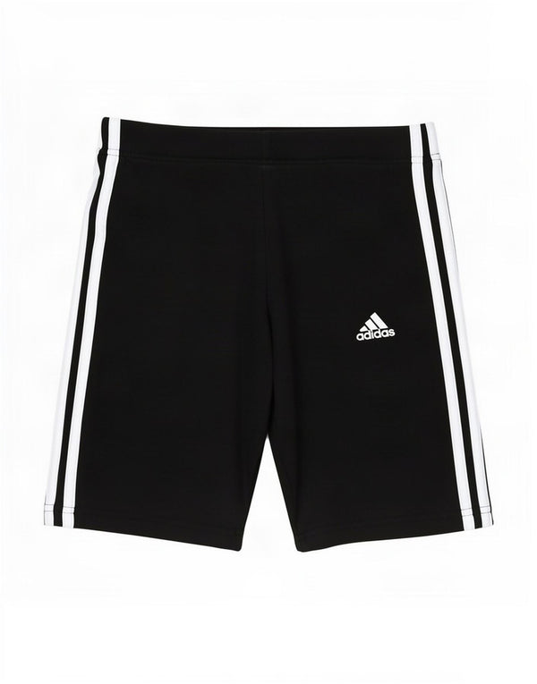 Adidas Womens Sport Shorts UK 8/10 Small Black Cotton