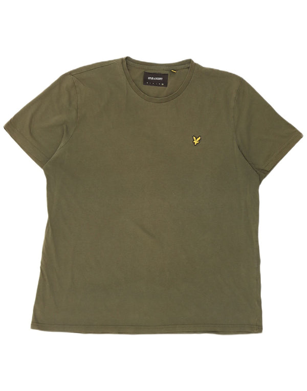 Lyle & Scott Herre T-Shirt Top 2XL Khaki Bomuld