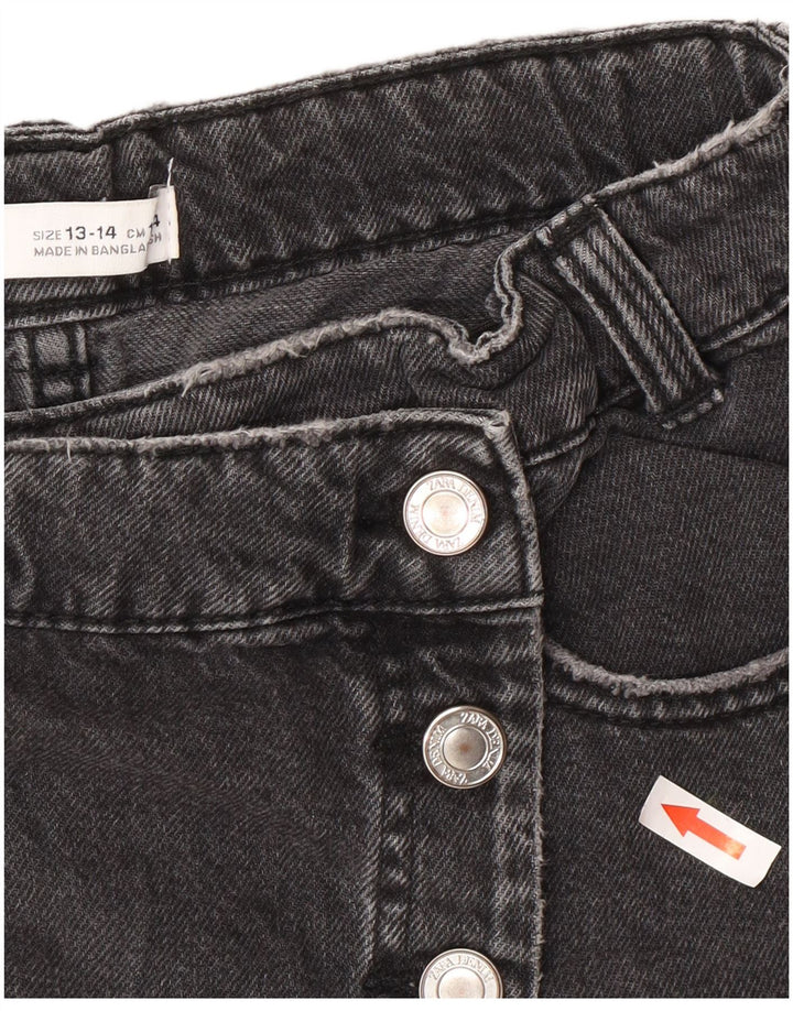 Zara piger denim shorts 13-14 år W28 Grå
