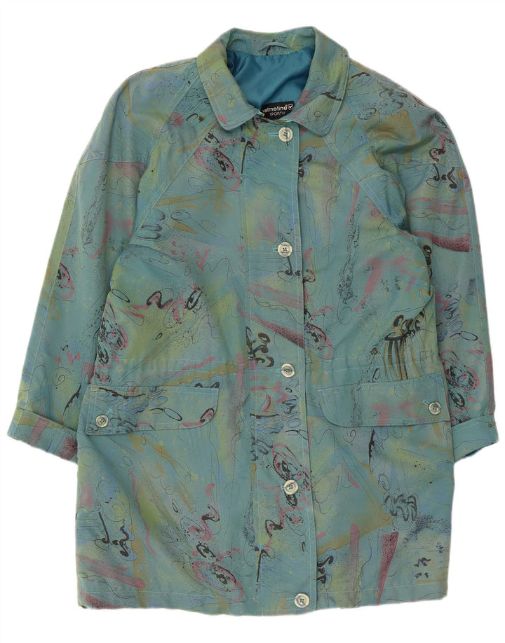 VALMELINE Oversize overfrakke til kvinder EU 36 Small Blue Colourblock