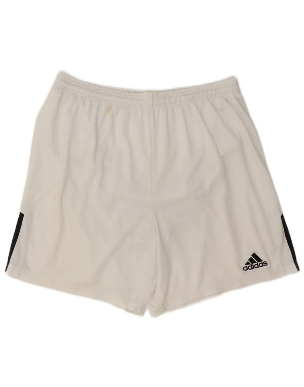 Adidas Sportsshorts til mænd Large White Colourblock Polyester