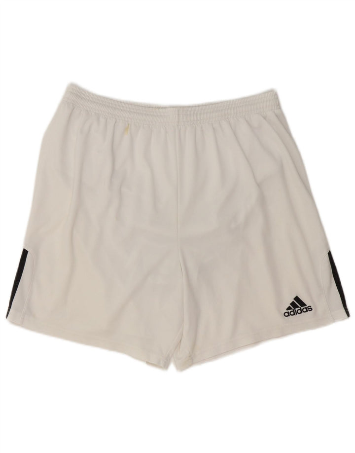 Adidas Sportsshorts til mænd Large White Colourblock Polyester