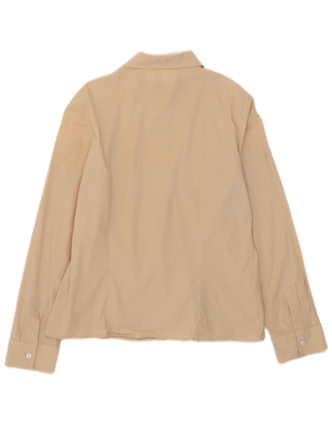 ALVIERO MARTINI Dameskjorte UK 16 Stor Beige Bomuld