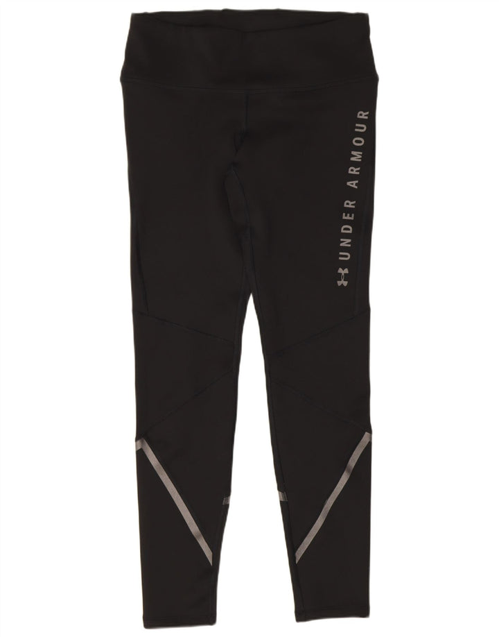 Under Armour Womens Cold Gear Grafiske Leggings UK 12 Medium Black
