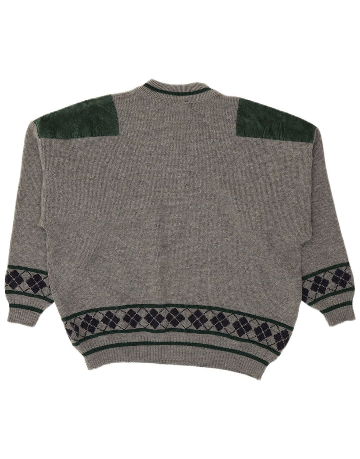 Angelo Litrico Herre Crew Neck Jumper Sweater EU 56/58 2XL Grå