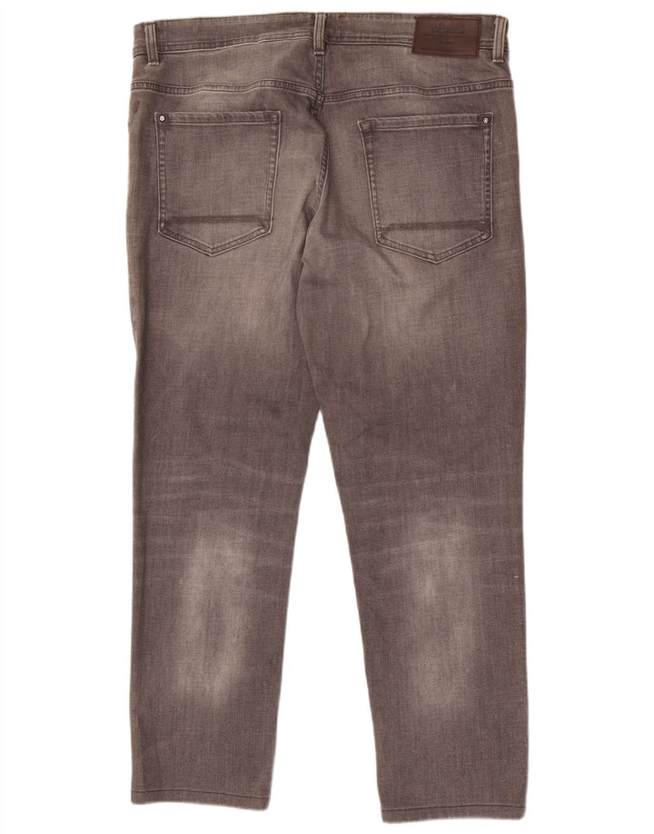 Timberland Herre tilspidsede jeans W38 L30 Grå bomuld