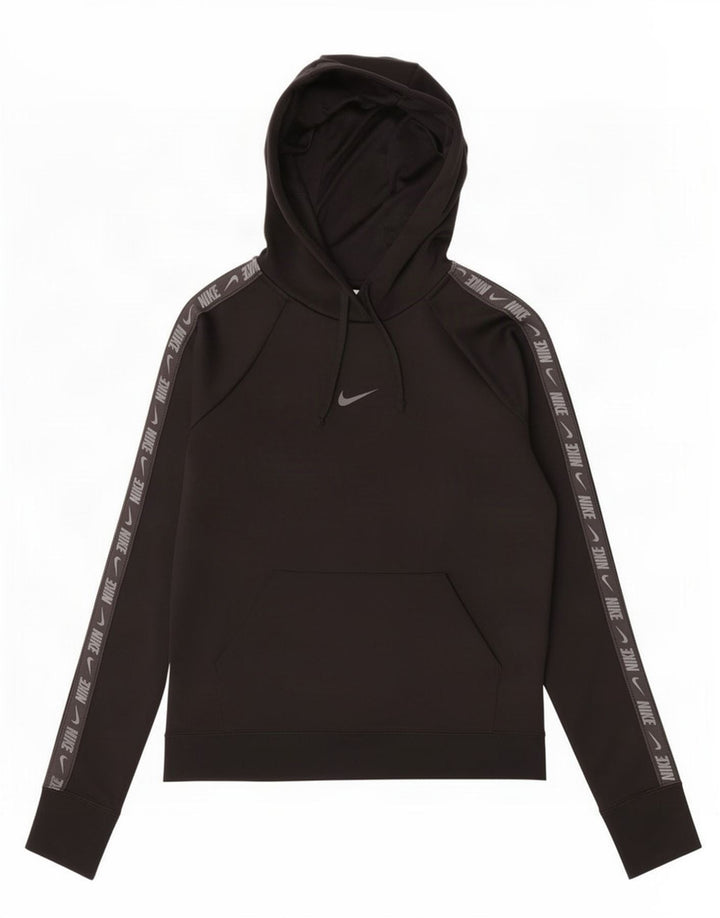 Nike grafisk hættetrøje til kvinder UK 10 Lille sort polyester