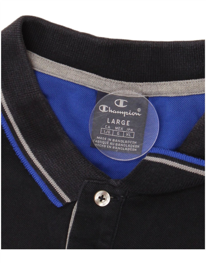 CHAMPION Poloskjorte til mænd Large Navy Blue