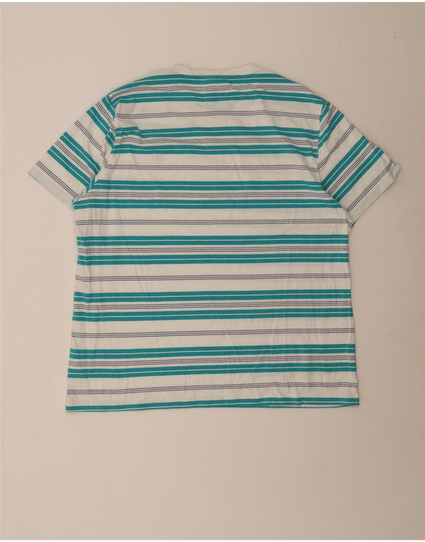 Crew Clothing Herre T-Shirt Top 3XL Hvidstribet bomuld