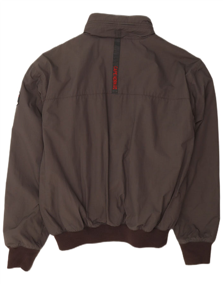 Cape Horn Herre Hooded Bomber Jacket UK 44 2XL Brun Polyamid