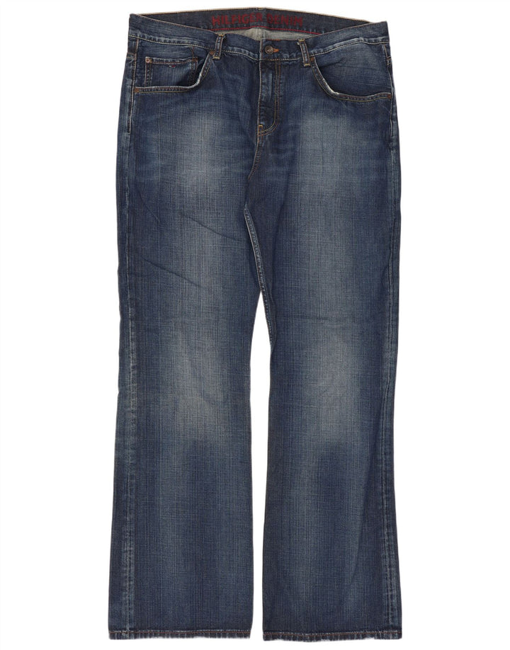 Tommy Hilfiger Herre Manhattan Bootcut Jeans W38 L34 Blå Bomuld