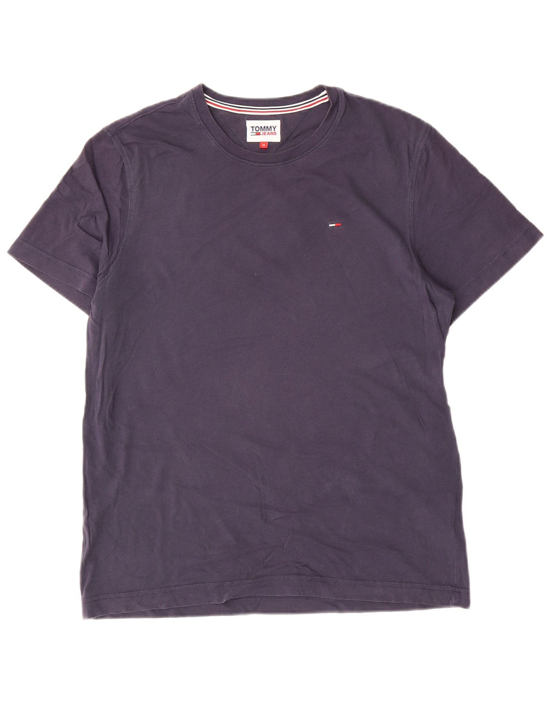 Tommy Hilfiger Herre T-Shirt Top Medium Marineblå Bomuld