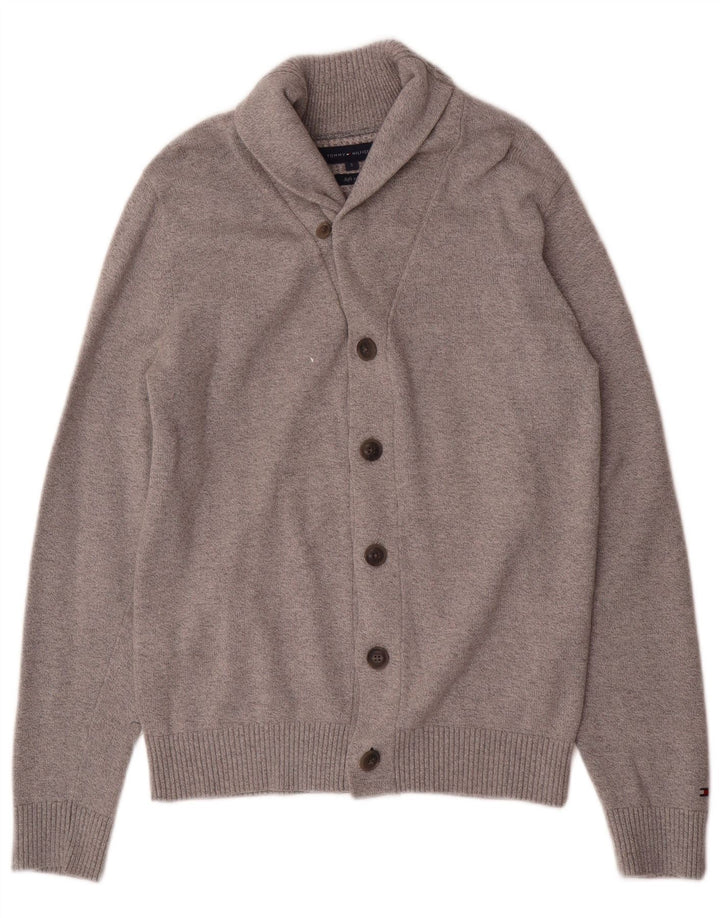 Tommy Hilfiger Herre Cardigan Sweater Lille Grå Bomuld