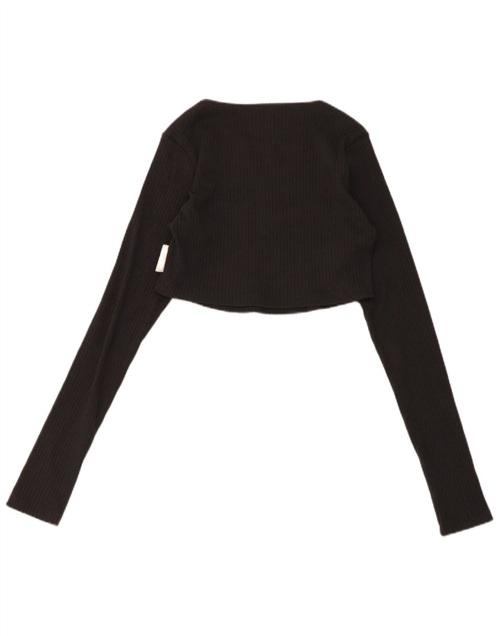 Adidas Langærmet Crop Top til kvinder DK 14 Stor Grå