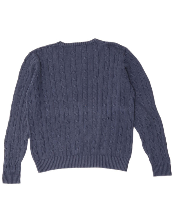 Marks & Spencer Herre Blue Harbor Crew Neck Jumper Sweater Large Navy Blue