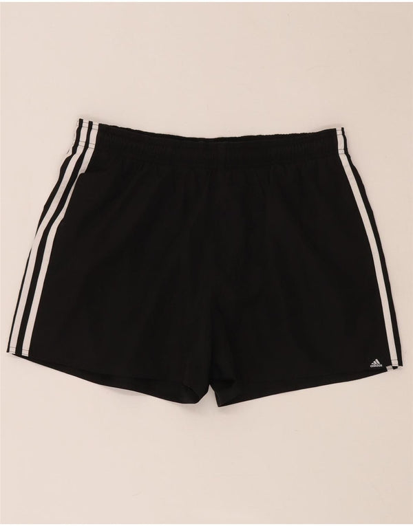 ADIDAS sportsshorts til kvinder UK 14 Stor sort polyester
