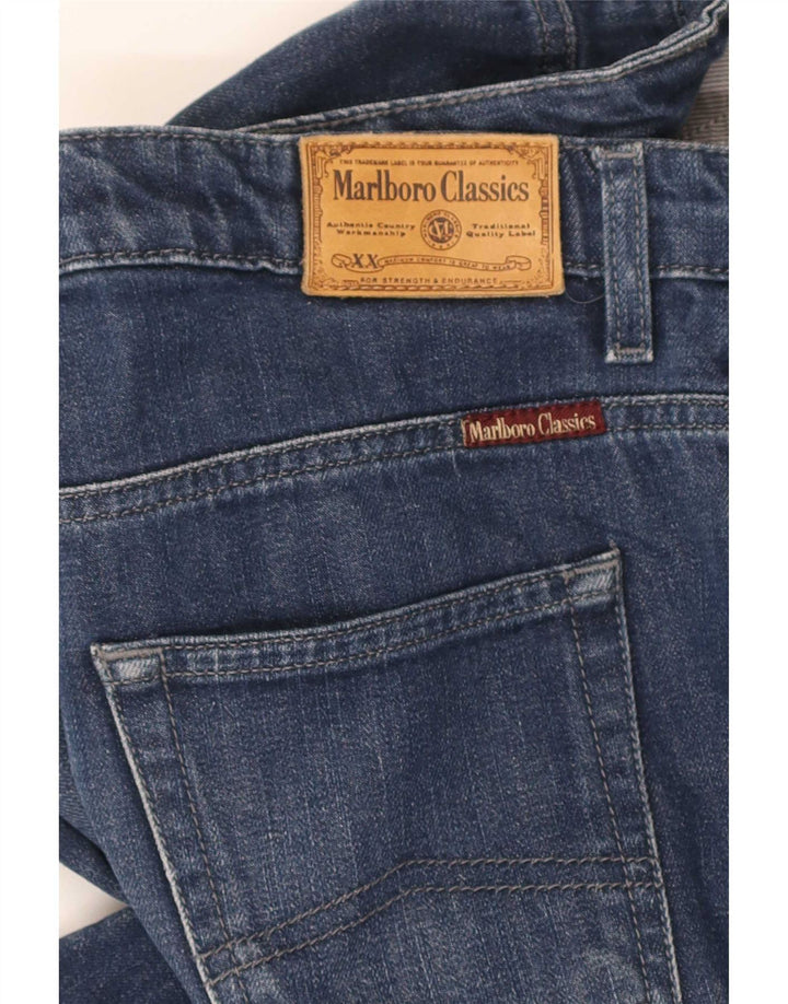 Marlboro Classics Dame Slim Jeans W32 L30 Marineblå Bomuld