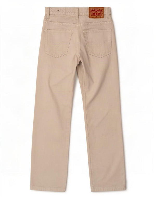Levi's Boys Loose Fit Casual Bukser 7-8 år W24 L24 Hvid Bomuld